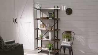 Walker Edison - Urban Pipe Bookcase - Overview video 0 minutes 31 seconds