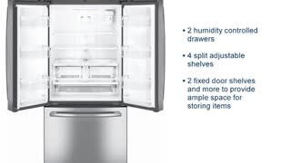 GE 24.8 Cu. Ft. French Door Refrigerator Features video 0 minutes 40 seconds