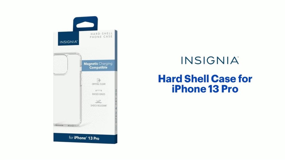 Insignia - Hard Shell Case for iPhone 13 Pro Features video 1 minutes 12 seconds