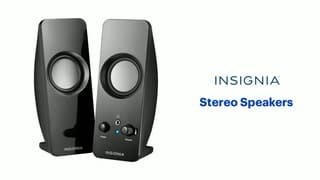 Insignia Stereo Speakers Features video 0 minutes 41 seconds