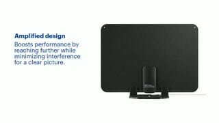 Best Buy essentials - Amplified Ultra-Thin Indoor HDTV Antenna Features video 1 minutes 13 seconds