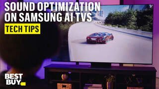AI Sound Optimization with Samsung AI TVs video 0 minutes 56 seconds