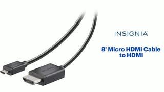8" Micro HDMI Cable to HDMI Features video 1 minutes 00 seconds