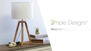 Interlocked Triangular Wood Lamp-Product Overview video 0 minutes 35 seconds