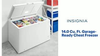 Insignia - 14.0 Cu. Ft. Garage-Ready Chest Freezer Features video 2 minutes 00 seconds