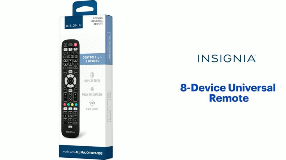 Insignia - 8-Device Universal Remote Features video 1 minutes 31 seconds