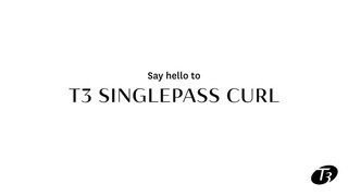 T3 SinglePass Curl 1.25 Curling Iron Product Tour video 0 minutes 41 seconds