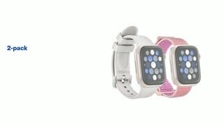 Insignia - Silicone and Nylon Bands for Apple Watch 38mm, 40mm and 41mm (2-Pack) Features video 1 minutes 23 seconds
