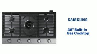Samsung - 36 Built-In Gas Cooktop Features video 0 minutes 31 seconds