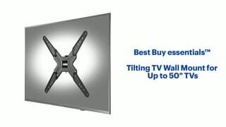 Best Buy essentials - Tilting TV Wall Mount for Up to 50 TVs Features video 0 minutes 46 seconds