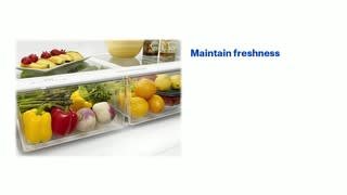 Amana 22.1 Cu. Ft. Bottom-Freezer Refrigerator Features video 1 minutes 06 seconds