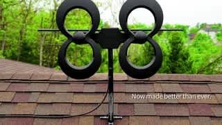 Antennas Direct ClearStream 4MAX Indoor Outdoor UHF VHF HDTV Antenna Black C4MVJ Best Buy