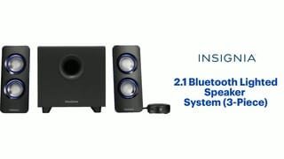Insignia - 2.1 Bluetooth Lighted Speaker System (3-Piece) Features video 1 minutes 21 seconds
