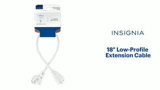 Insignia™ - 18" Low-Profile Extension Cable Features video 0 minutes 51 seconds