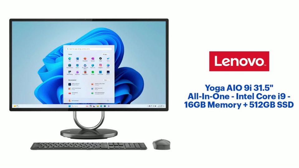 Lenovo Yoga AIO 9i 31.5" All-In-One - Intel Core i9 - 16GB Memory + 512GB SSD Features video 2 minutes 23 seconds