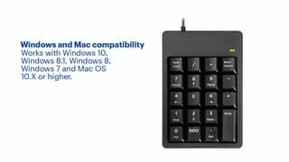 Best Buy essentials - USB Wired Numeric Keypad video 1 minutes 40 seconds