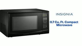 Insignia - 0.7 Cu. Ft. Compact Microwave Features video 1 minutes 36 seconds