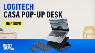 Logitech Casa Pop Up Desk Unboxing Video video 1 minutes 59 seconds