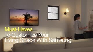 Must-Haves to customize your living space with Samsung The Frame TV video 1 minutes 10 seconds