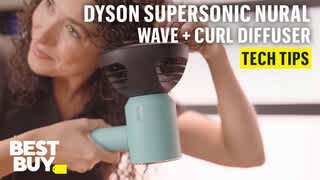 Using the 2-in-1 Wave + Curl Diffuser on the Dyson Supersonic Nural Hair Dryer video 0 minutes 51 seconds