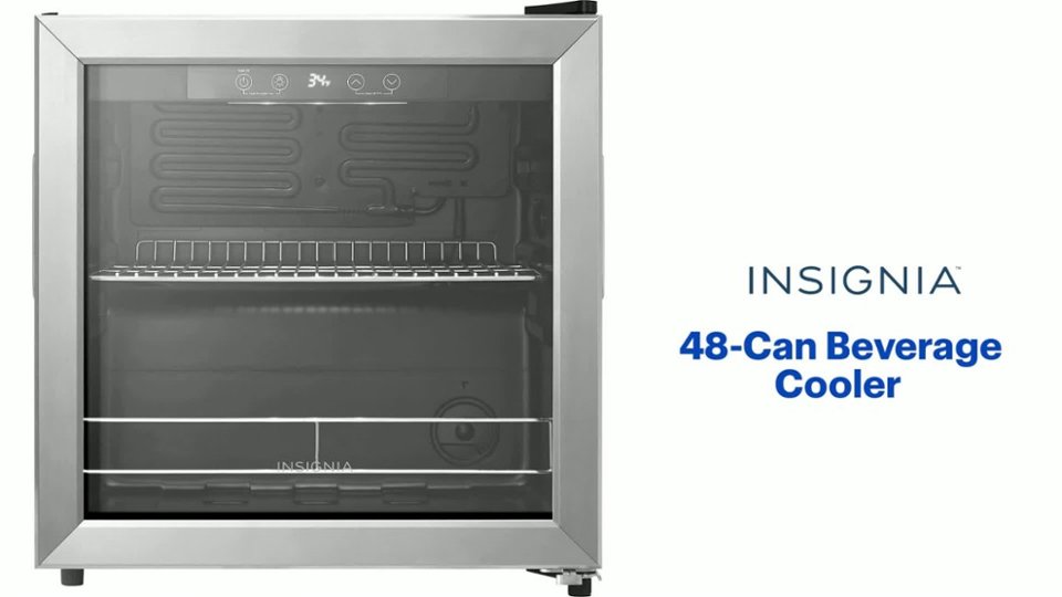 Insignia™ - 48-Can Beverage Cooler Features video 1 minutes 35 seconds