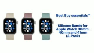 Best Buy essentials - Silicone Bands for Apple Watch 38mm, 40mm and 41mm (3-Pack) Features video 1 minutes 28 seconds