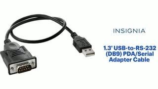 Insignia - 1.3' USB-to-RS-232 (DB9) PDA/Serial Adapter Cable Features video 0 minutes 50 seconds