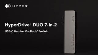 HyperDrive DUO USB-C Hub for MacBook Pro/Air video 1 minutes 06 seconds