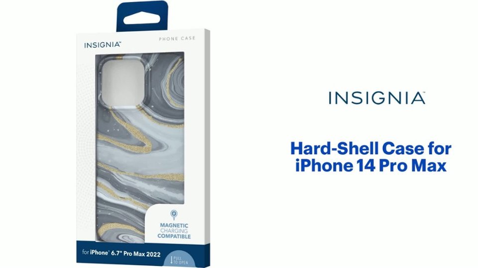 Insignia™ - Hard-Shell Case for iPhone 14 Pro Max Features video 1 minutes 16 seconds