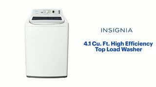 Insignia - 4.1 Cu. Ft. High Efficiency Top Load Washer Features video 1 minutes 31 seconds