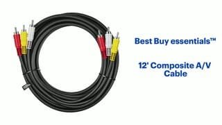 Best Buy essentials - 12' Composite A/V Cable - Black Features video 1 minutes 08 seconds