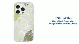Insignia™ Hard-Shell Case with MagSafe for iPhone 15 Pro Features video 1 minutes 18 seconds