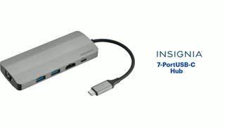 Insignia™ 7-Port USB-C Hub Features video 1 minutes 52 seconds