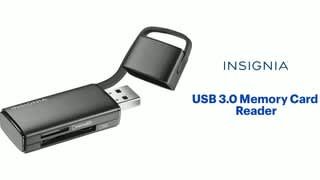 Insignia - USB 3.0 Memory Card Reader Features video 0 minutes 31 seconds