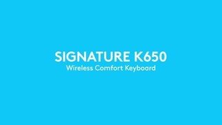 K650 Wireless Comfort Keyboard Product Overview video 0 minutes 15 seconds
