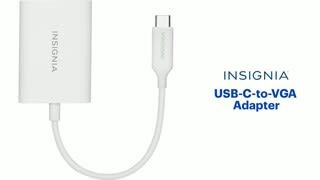 Insignia - USB-C-to-VGA Adapter Features video 1 minutes 12 seconds