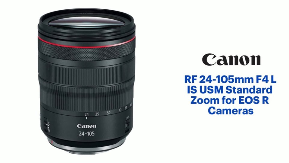 Canon - RF 24-105mm F4 L IS USM Standard Zoom for EOS R Cameras Features video 1 minutes 49 seconds
