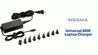Insignia - Universal 65W Laptop Charger Features video 1 minutes 07 seconds