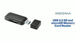 Insignia™ USB 3.0 SD and microSD Memory Card Reader Features video 1 minutes 08 seconds
