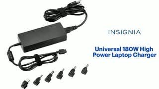 Insignia - Universal 180W High Power Laptop Charger Features video 1 minutes 11 seconds