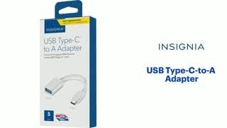 Insignia - USB Type-C-to-A Adapter video 0 minutes 31 seconds