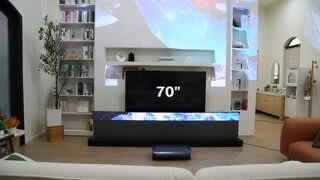 ALR-F220C Motorized Screen Short Demo video video 0 minutes 44 seconds