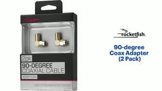 Rocketfish - 90-degree Coax Adapter (2 Pack) Features video 0 minutes 31 seconds