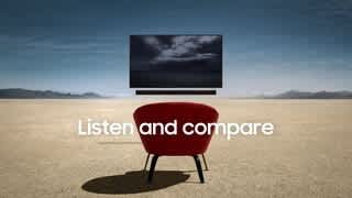 Samsung HW Sound Bar Sound Compare video 1 minutes 00 seconds