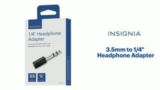 Insignia - 3.5mm to 1/4 Headphone Adapter video 0 minutes 31 seconds