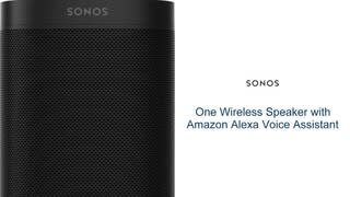 Sonos One ONEG1US1 (Gen 1) Wireless Speaker with Voice Control outlets built-in White