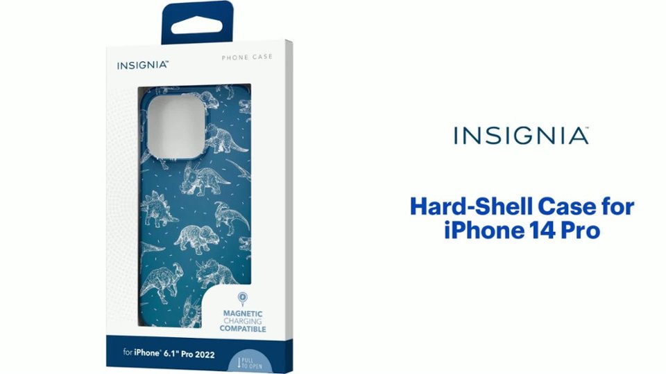 Insignia - Hard-Shell Case for iPhone 14 Pro Features video 1 minutes 13 seconds