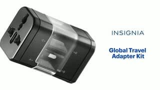 Insignia - Global Travel Adapter Kit - Black Features video 0 minutes 39 seconds