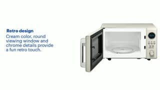 Insignia™ .7 Cu. Ft. Retro Compact Microwave Features video 2 minutes 18 seconds