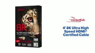 Rocketfish - 4' 8K HDMI Cable Features video 0 minutes 45 seconds